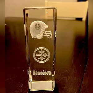 Pittsburgh Steelers 3D etched glass block
